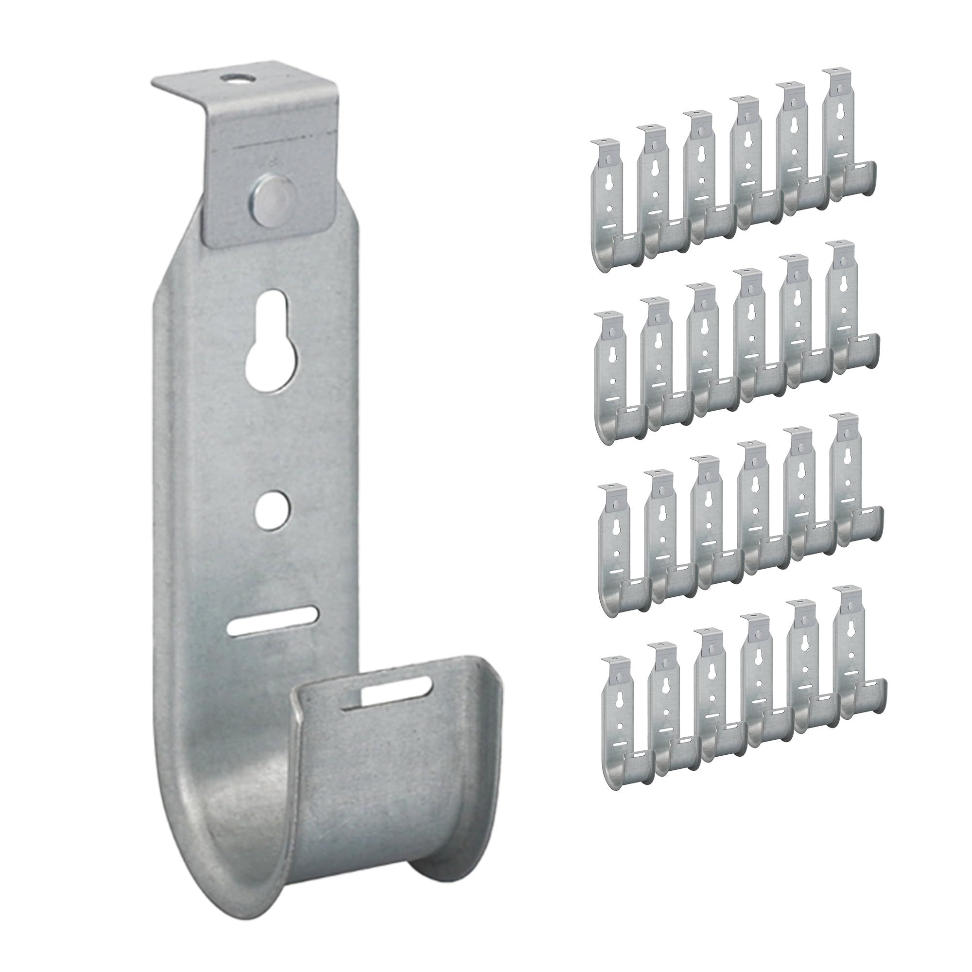ICC Ceiling Mount J Hook 1 5/16” Without Retainer Clip – Galvanized Steel Cable Management Hooks for Hanging Cable - Rust-Resistant, EIA and TIA Compliant - 1 5/16 Inch 25 Pack