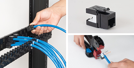 CAT6A UTP Keystone Patch Panel Features