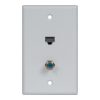 Faceplate IDC RJ-45 CAT5e Data F-type ICRDS0F5WH