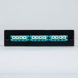 LGX Adapter Panel 3 Quad LC 12 Fiber Aqua Front ICFOPL16BG