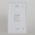 Station ID Faceplate 1 Port Single Gang Back IC107S01WH
